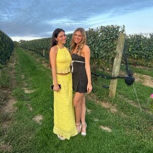 more to come flowy mini dress